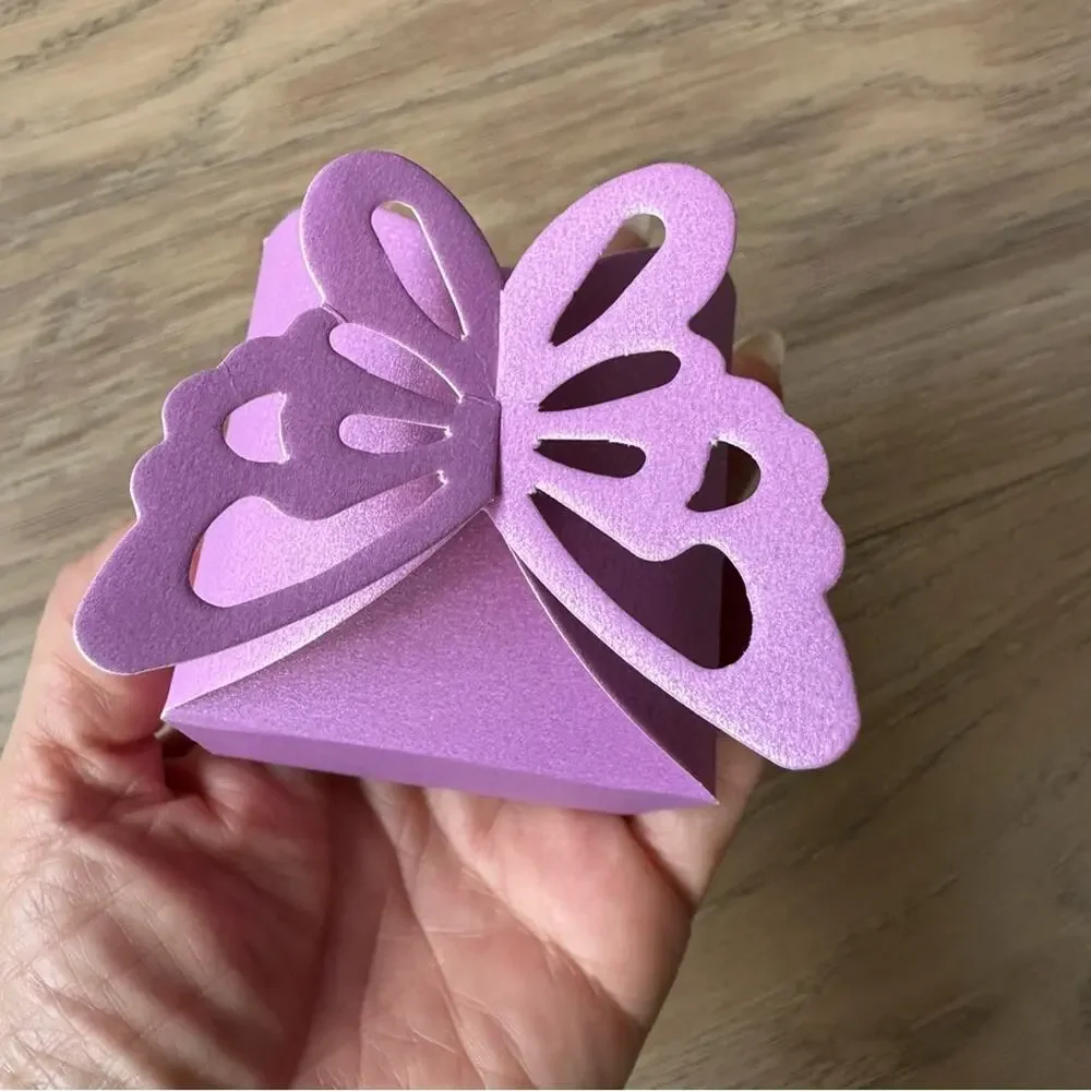 NWOT Purple Butterfly Gift Box (40)